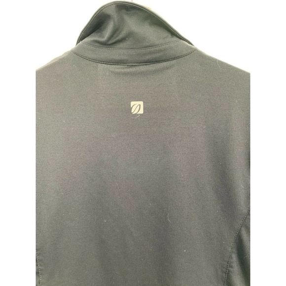 Spanner Womens Size S Small 1/4 Zip Golf Polo T-Shirt Short Sleeves Logo Black - Picture 5 of 7